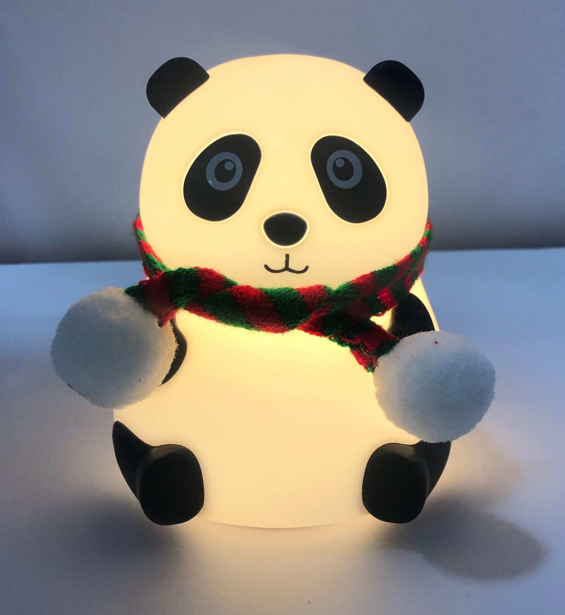 CUTIEPEA Panda Sitting Silicon Lamp, Soft LED Glow, Cute and Durable Design, Perfect for Kids’ Bedroom or Nursery Decor