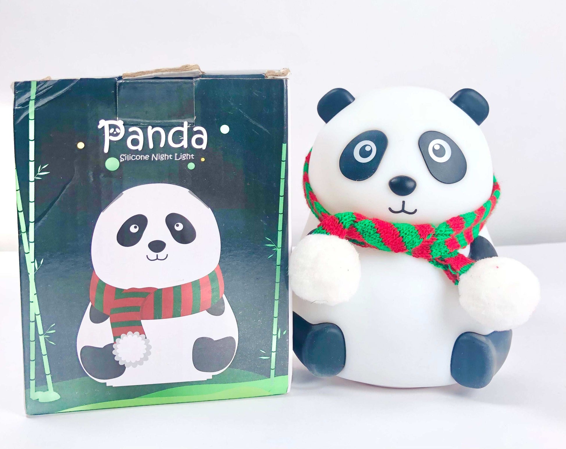 CUTIEPEA Panda Sitting Silicon Lamp, Soft LED Glow, Cute and Durable Design, Perfect for Kids’ Bedroom or Nursery Decor