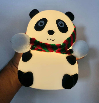 CUTIEPEA Panda Sitting Silicon Lamp, Soft LED Glow, Cute and Durable Design, Perfect for Kids’ Bedroom or Nursery Decor