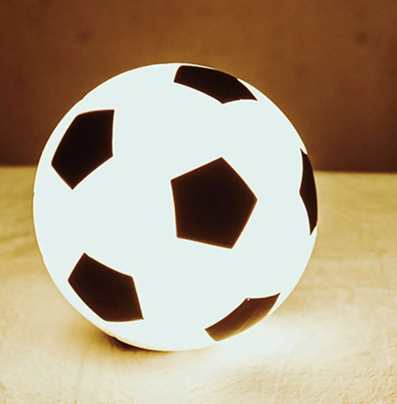 CUTIEPEA Football Silicon Night Lamp, Soft LED Light, Durable and Cute Design, Perfect for Kids’ Bedroom or Game Room Decor