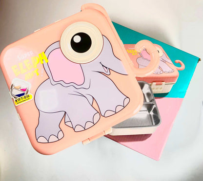 CUTIEPEA Elephant Lunch Box Stainless Steel, Adorable and Durable Design, Leak-Proof and BPA-Free, Perfect for Kids’ School and Travel Meals