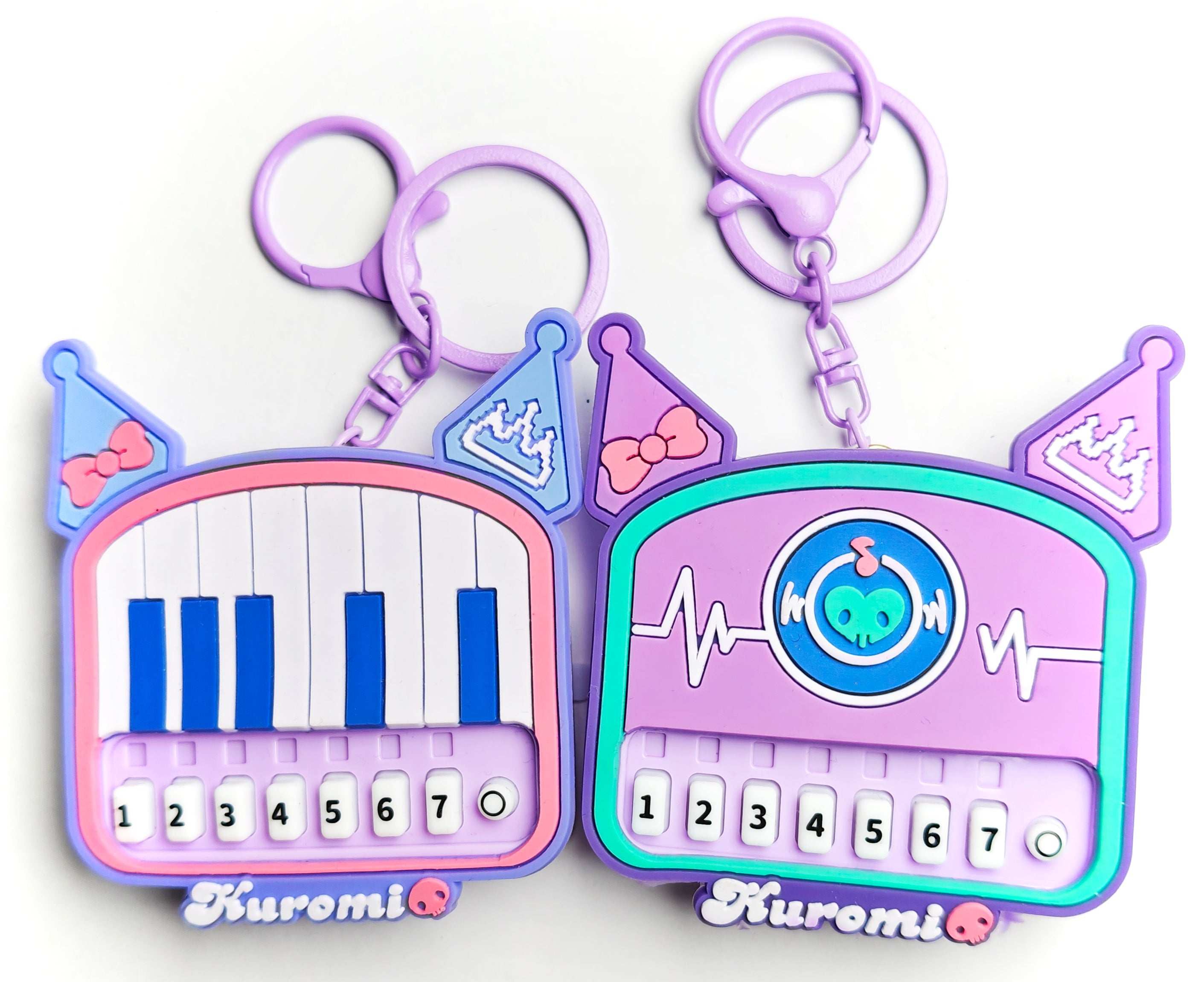 CUTIEPEA Piano Keychain with Sound – Assorted Types, Fun Musical Design, Perfect Accessory for Keys and Bags