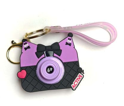 CUTIEPEA Cute Kuromi Camera Projector Keychain – Compact Design, Fun Light Projection, Perfect Gift Accessory