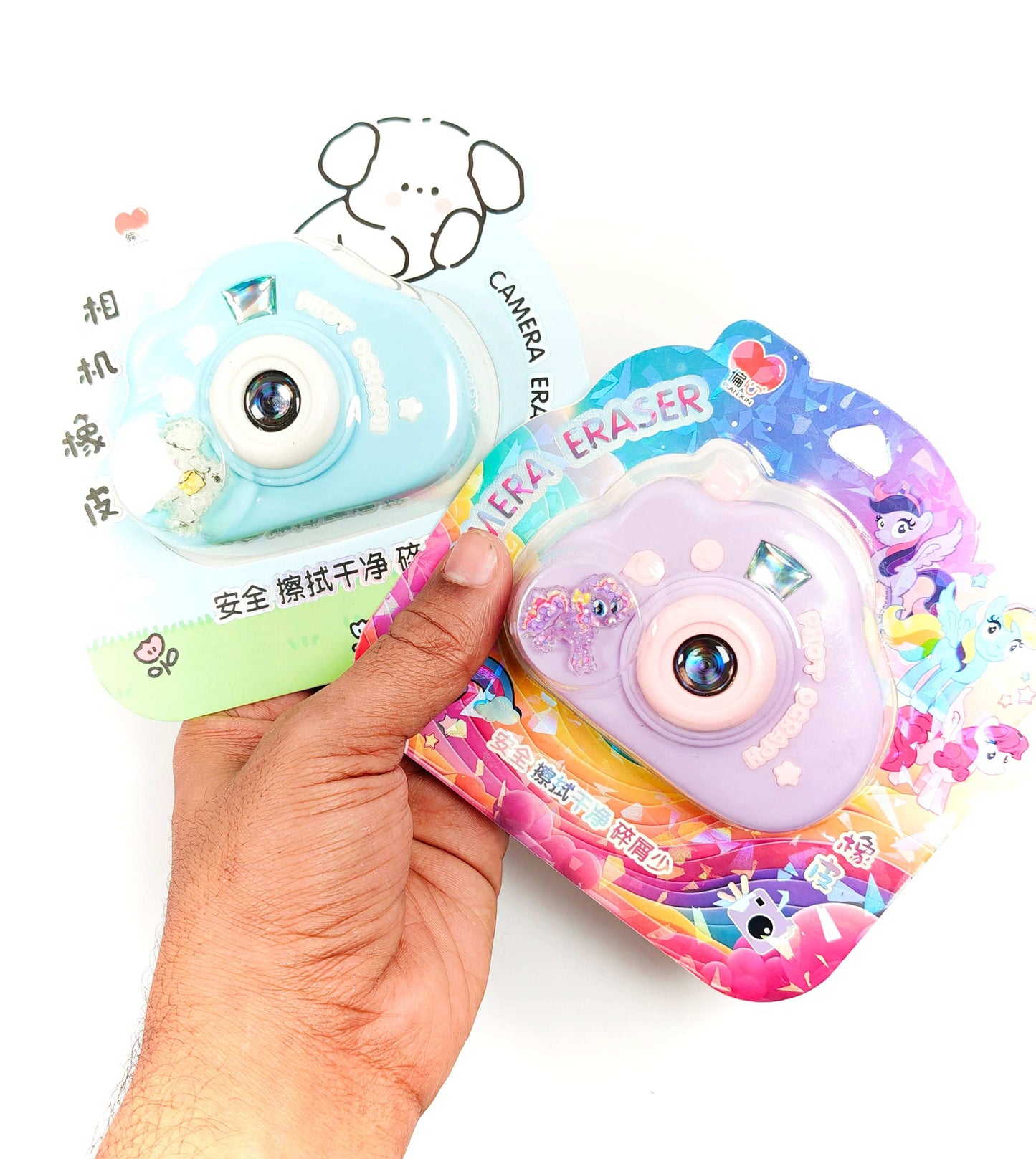 CUTIEPEA Camera Eraser, Fun and Realistic Design, Non-Toxic and Durable, Perfect for Kids’ Stationery and School Supplies