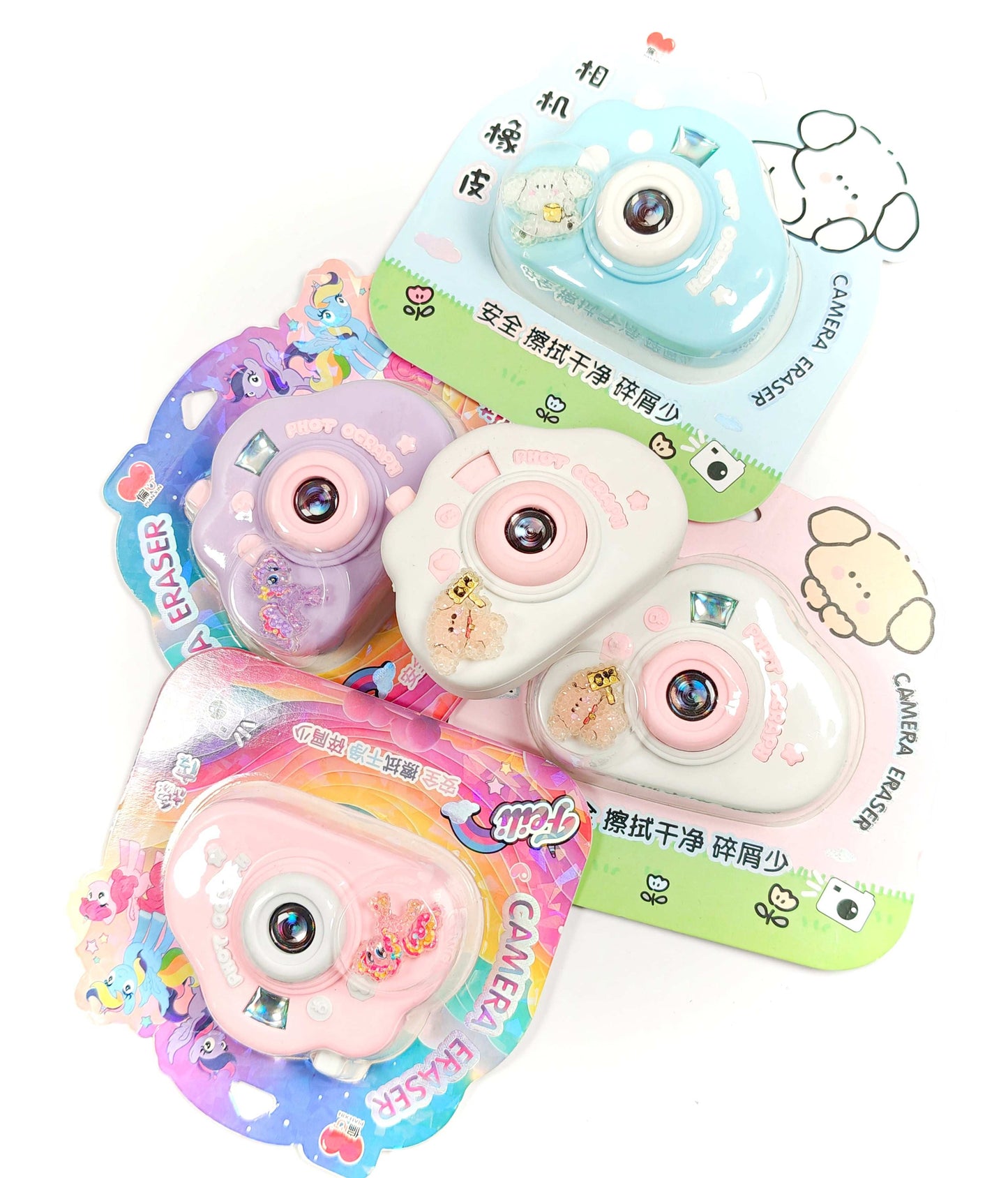 CUTIEPEA Camera Eraser, Fun and Realistic Design, Non-Toxic and Durable, Perfect for Kids’ Stationery and School Supplies