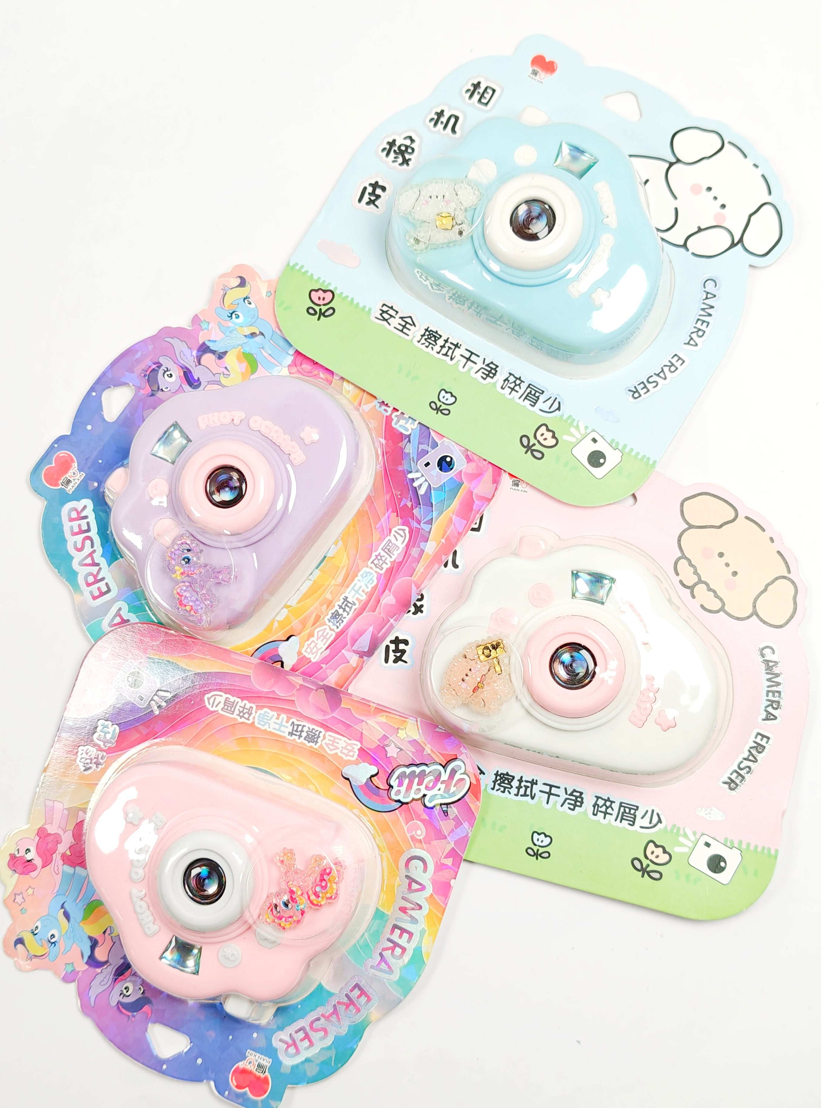 CUTIEPEA Camera Eraser, Fun and Realistic Design, Non-Toxic and Durable, Perfect for Kids’ Stationery and School Supplies