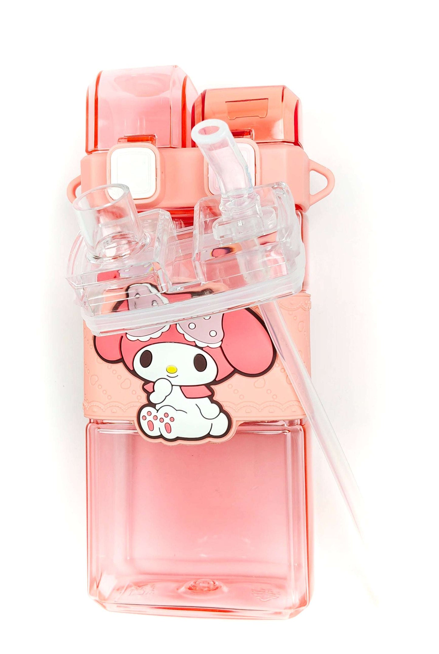 CUTIEPEA Dual Sipper Bottle My Melody, Leak-Proof and Durable, Cute My Melody Design with Easy Carry Handle, Perfect for Kids’ Hydration on the Go