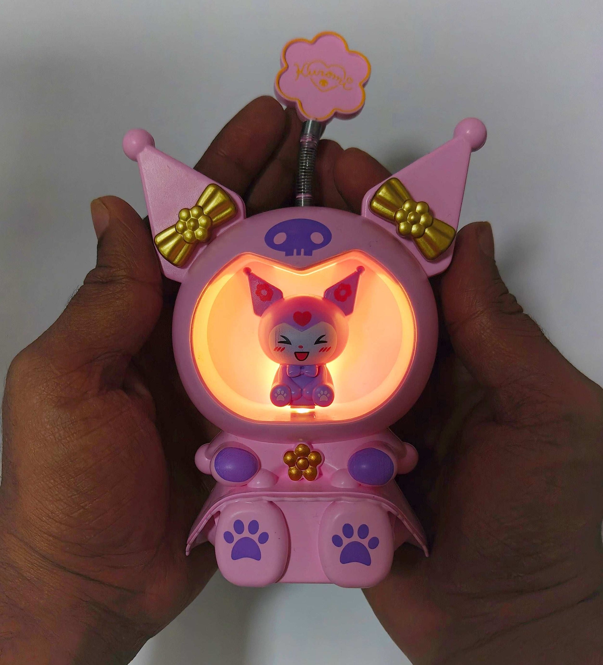 CUTIEPEA Kuromi Sharpener with LED Light, Cute and Functional Design, Durable and Easy to Use, Perfect for Kids’ School Supplies