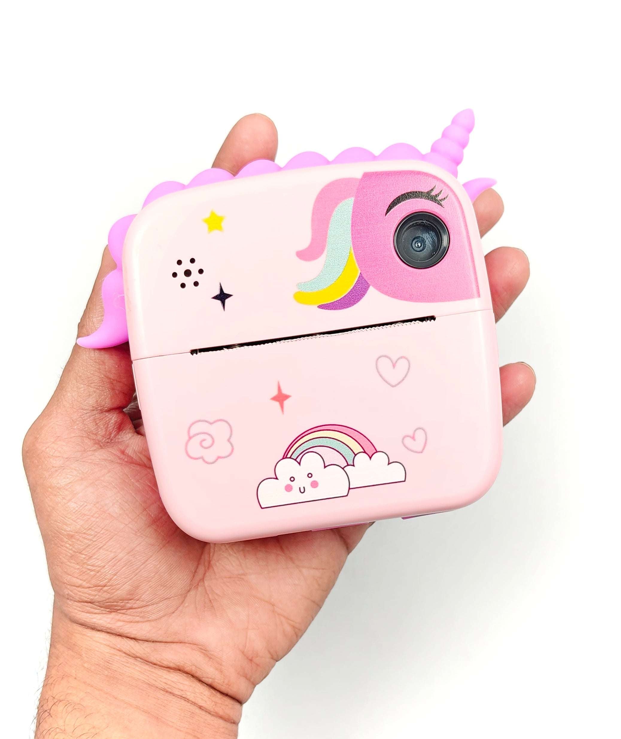 CUTIEPEA Mini Hand Pocket Digital Printing Camera, Portable and Rechargeable, Instant Photo Printer with Fun Features for Kids