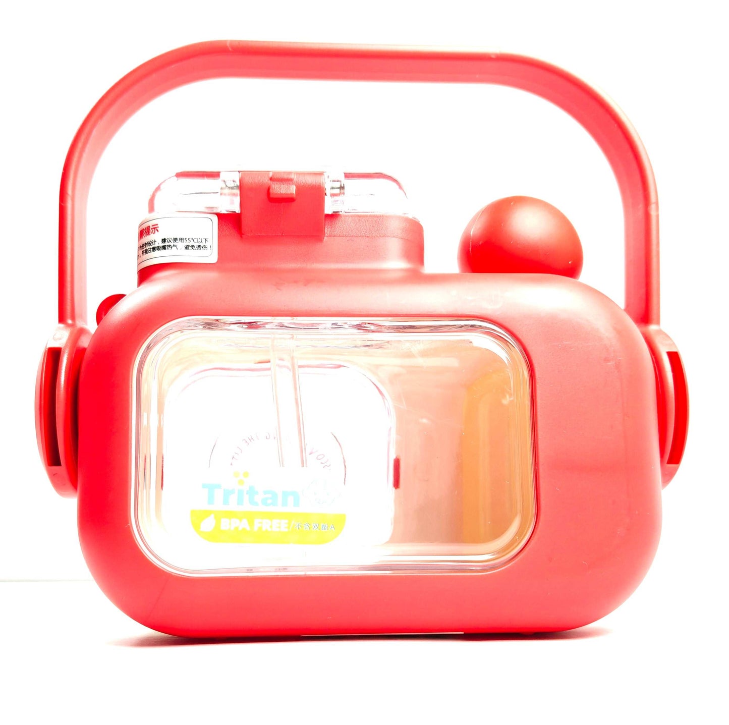 CUTIEPEA Camera Sipper Bottle, Leak-Proof and Durable, Fun Camera Design with Strap, Perfect for Kids and Travel Use