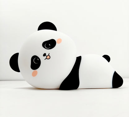 CUTIEPEA Sleeping Silicon Panda Lamp, Soft LED Light, Cute and Durable Design, Perfect for Kids' Bedroom or Nursery Decor