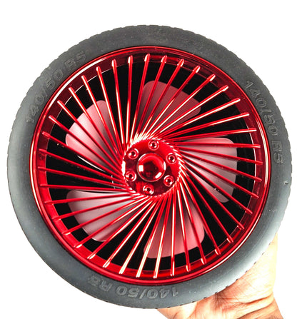 CUTIEPEA Wheel Tyre Desktop Fan, Unique and Fun Design, USB Powered, Compact and Portable for Personal Cooling at Home or Office